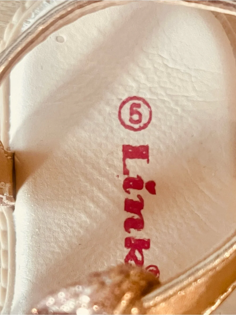 Kids Rose Gold Sandals